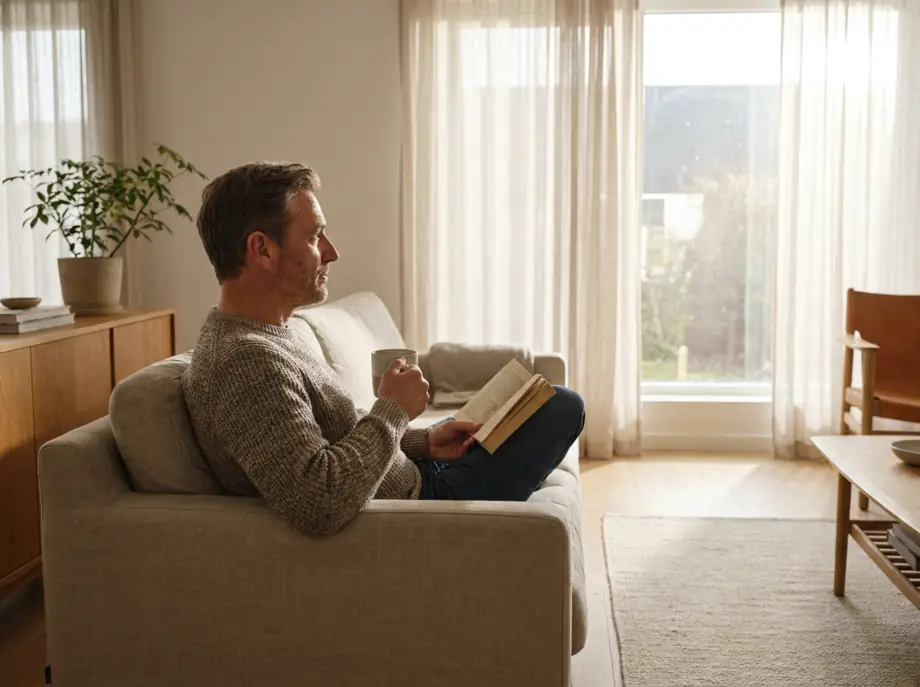 A calm setting of the kind an online TRT program fits into